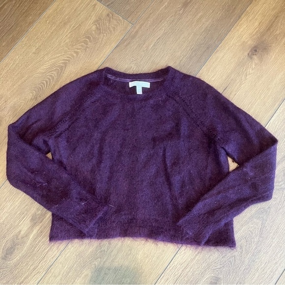 Banana Republic Burgundy Mohair/Wool Blend Sweater (MP) - Picture 1 of 7
